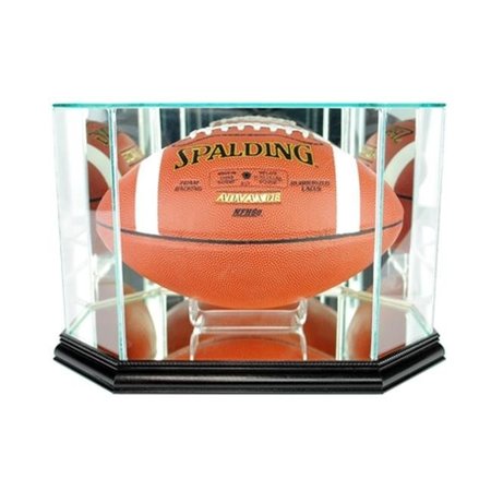 PERFECT CASES Perfect Cases FBO-B Octagon Football Display Case; Black FBO-B